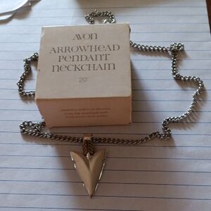 Avon Silver Arrowhead Necklace